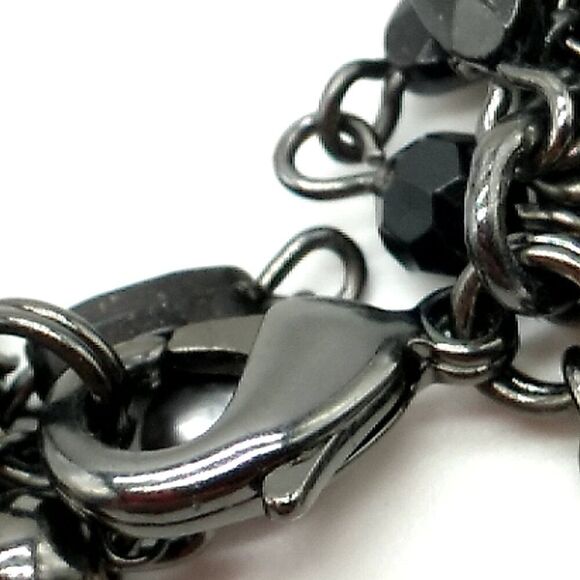 Lia Sophia KATIE Necklace Layered Multi-Strand Beaded On Chain Retired - Picture 7 of 10